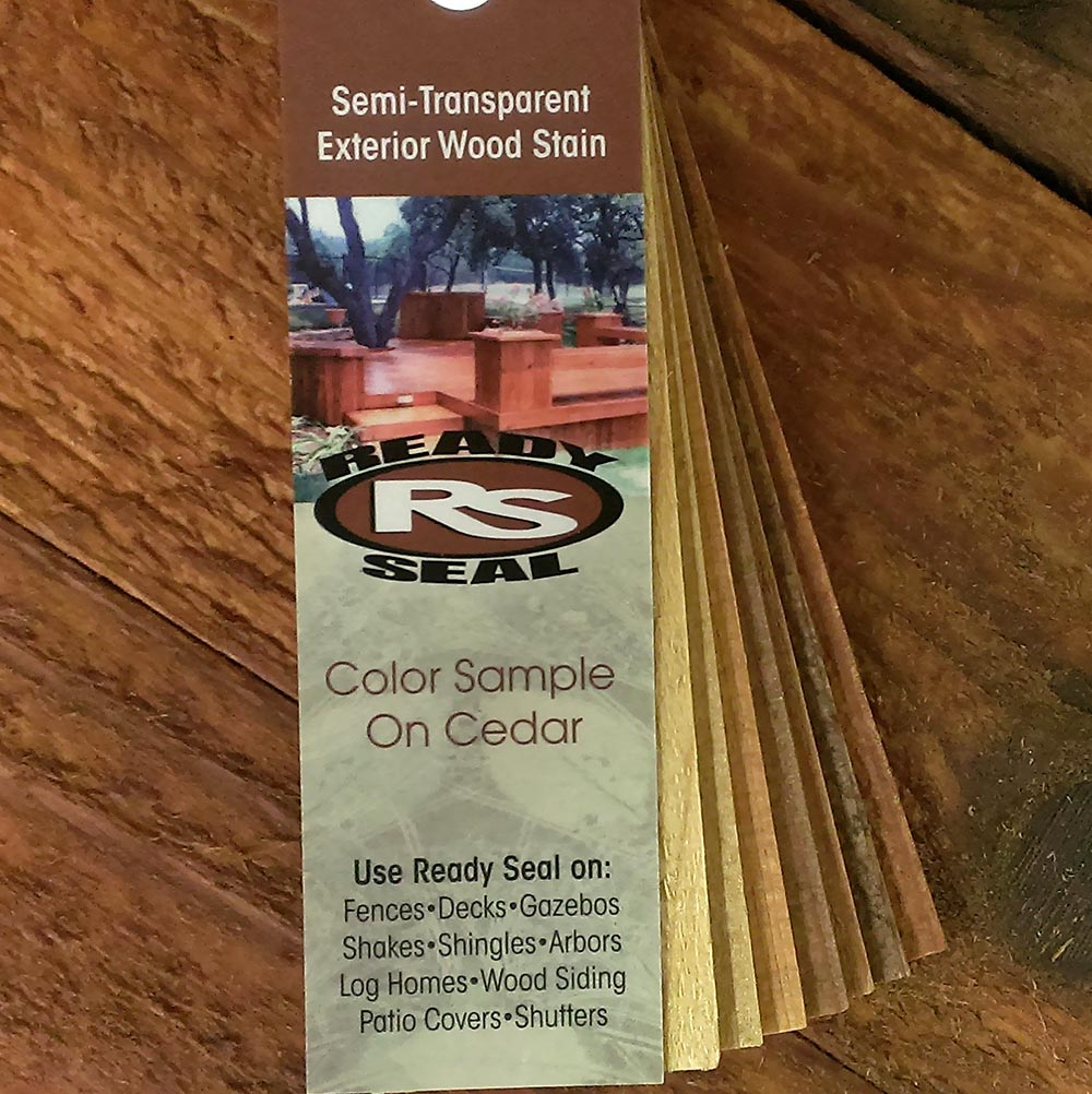 1 Ready Seal Sample Color Fan Free Plus S H Ready Seal