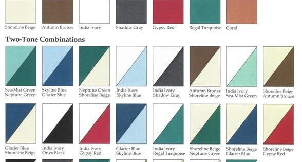 1955 Chevy Color Chart