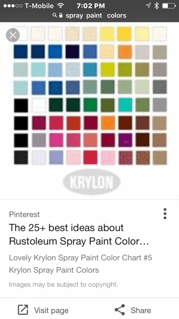 A Comprehensive Guide To Rustoleum Spray Paint Colors Chart Paint Colors