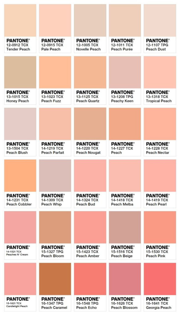 A Comprehensive Guide To The Best Peach Paint Color Charts Paint Colors