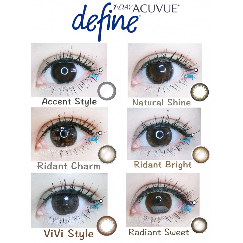 Acuvue Define Color Chart Warehouse Of Ideas