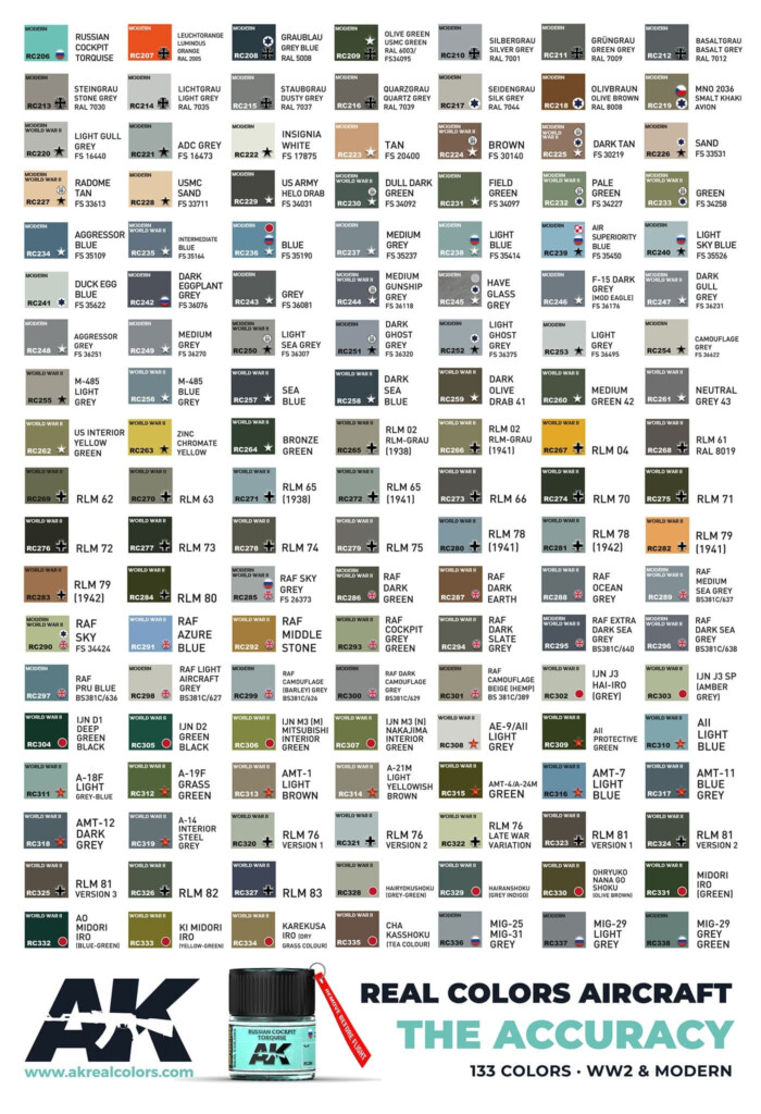 Ak Real Color Paint Chart My XXX Hot Girl