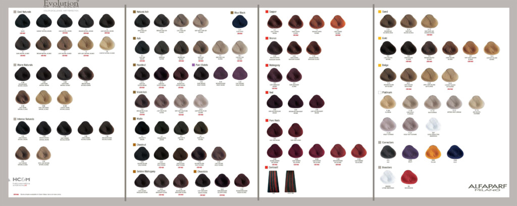 Alfaparf Evolution Hair Color Chart Hair Style Alino