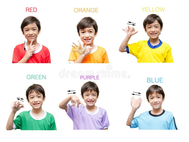 American Sign Language Color Chart