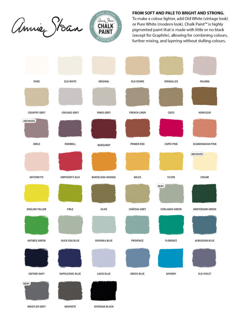 Annie Sloan Chalk Paint Colors With Painted Furniture 42 OFF