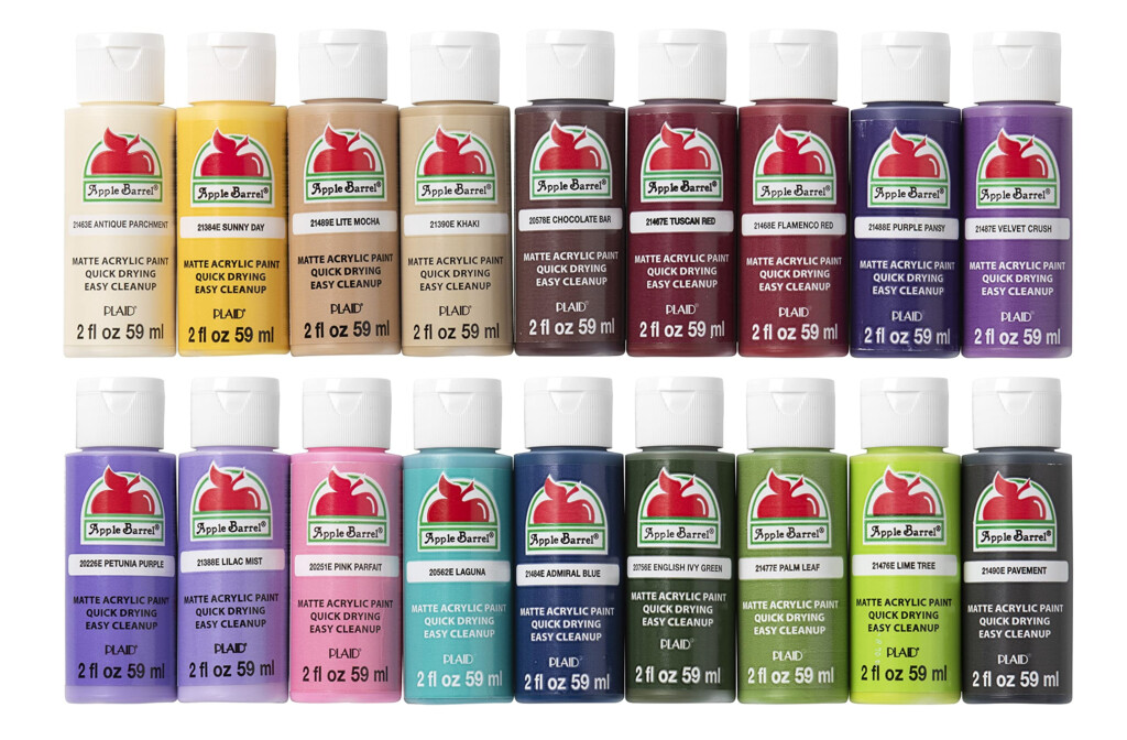 Apple Barrel Paint Colors Apple Barrel Acrylic Paint Color Chart The 