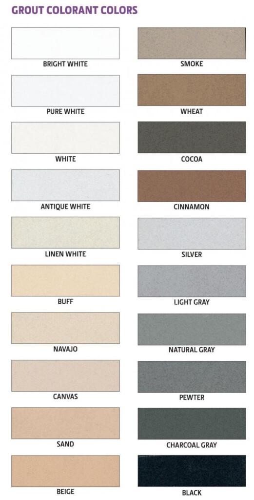 Aqua Mix Grout Colorant Chart Aqua Mix Australia Official Site