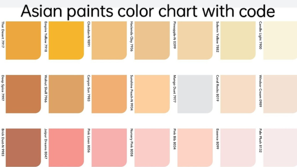 Asian Paints Interior Color Chart Infoupdate