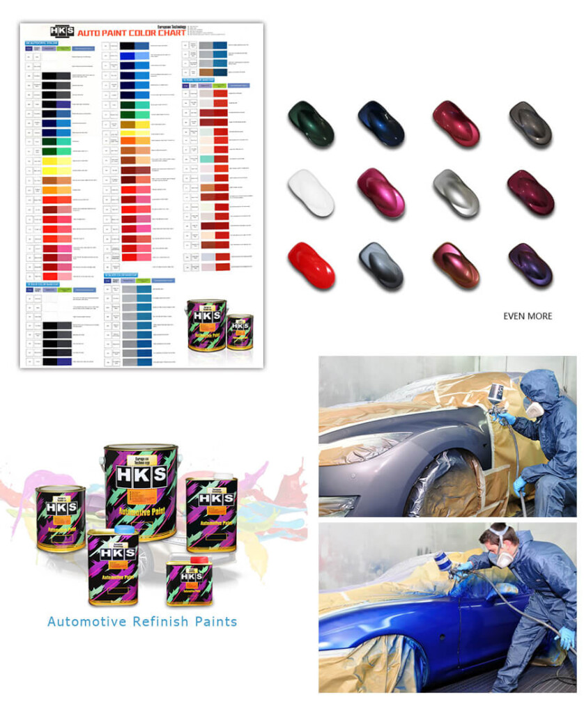 Auto Car Paint Color Chart