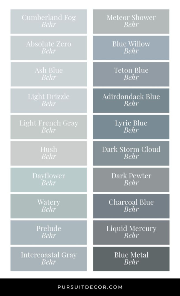 Behr Gray Color Chart Vrogue co