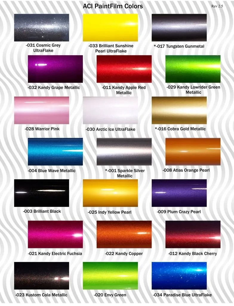 Blue Automotive Paint Color Chart Printable Templates Free
