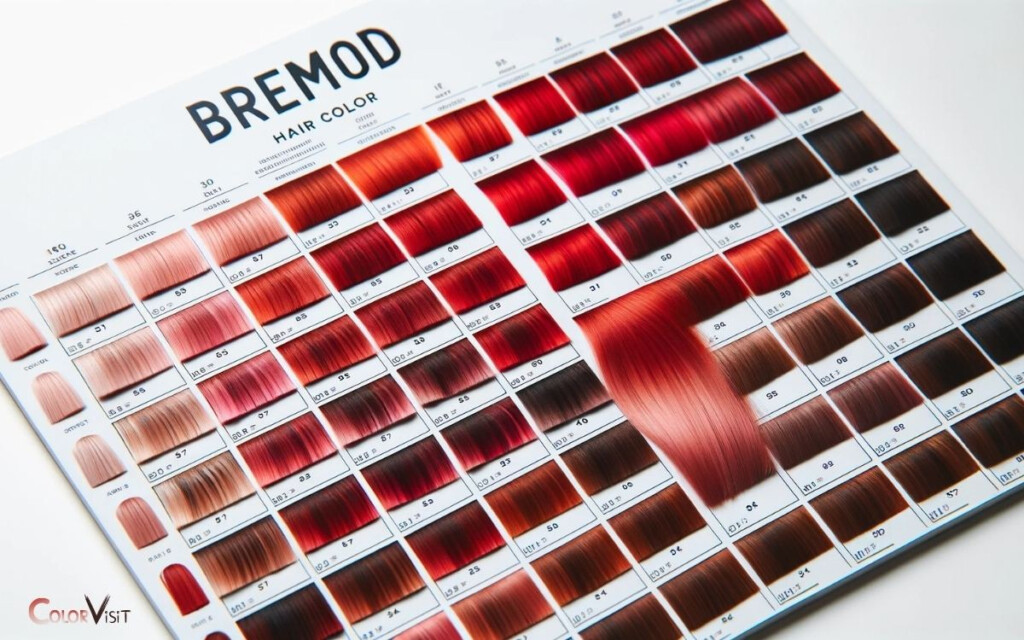 Bremod Hair Color Chart Red Various Red Shades 