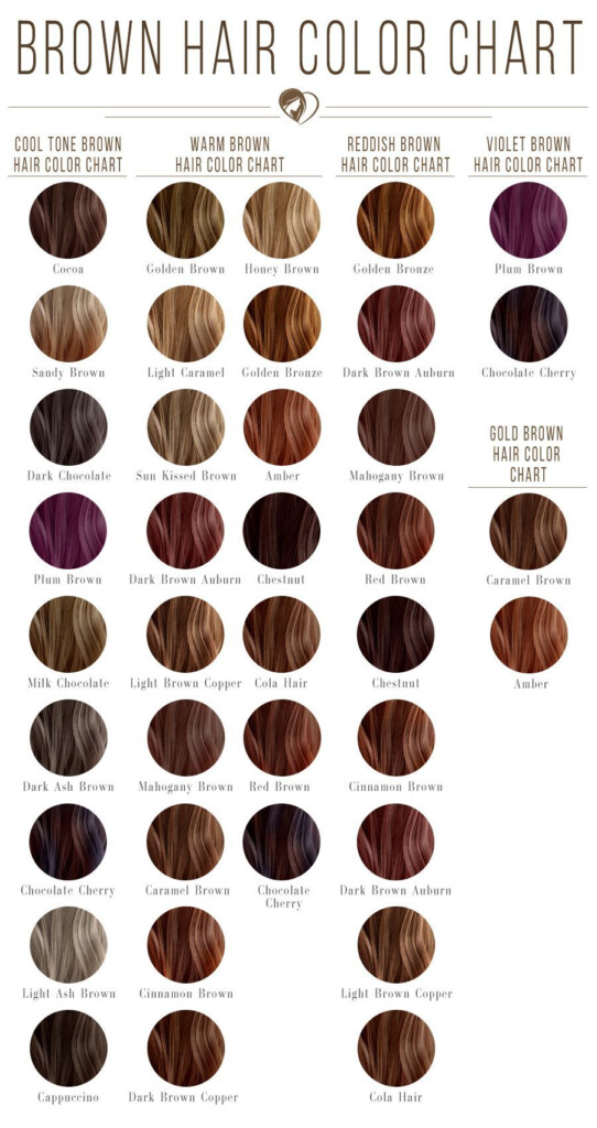 Brown Hair Color Chart Hair Color For Brown Skin Brown Hair Color 