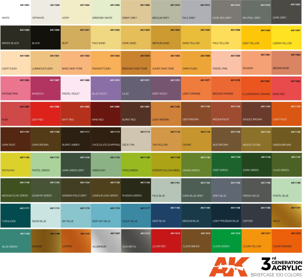 Buy AK BRIEFCASE WITH 100 3GEN COLORS Online For295 00 AK Interactive