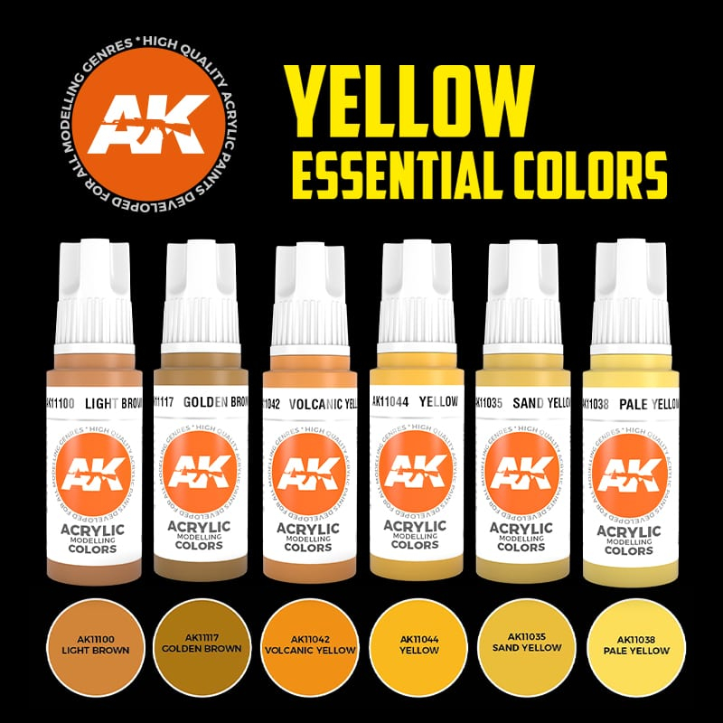 Buy YELLOW ESSENTIAL COLORS 3GEN SET Online For 16 50 AK Interactive