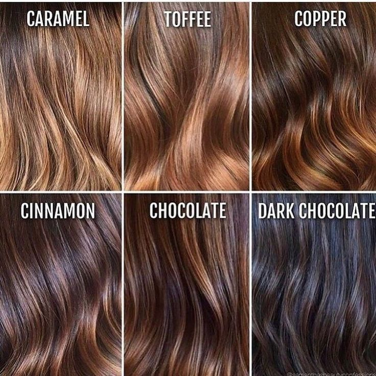 Caramel Hair Color Chart