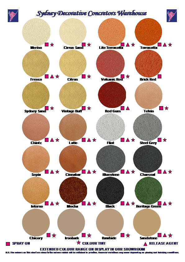 Ceramic Oxide Color Chart Printable Templates Free