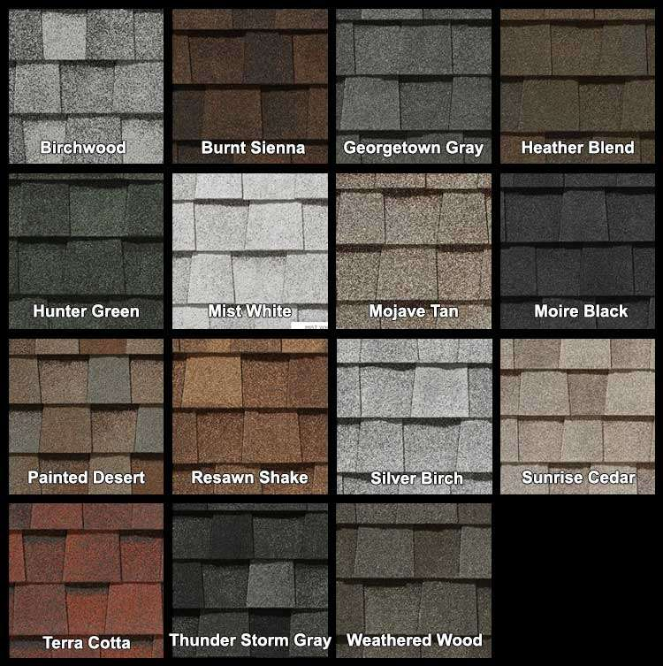 Certainteed Shingle Color Chart Pdf Free Infoupdate