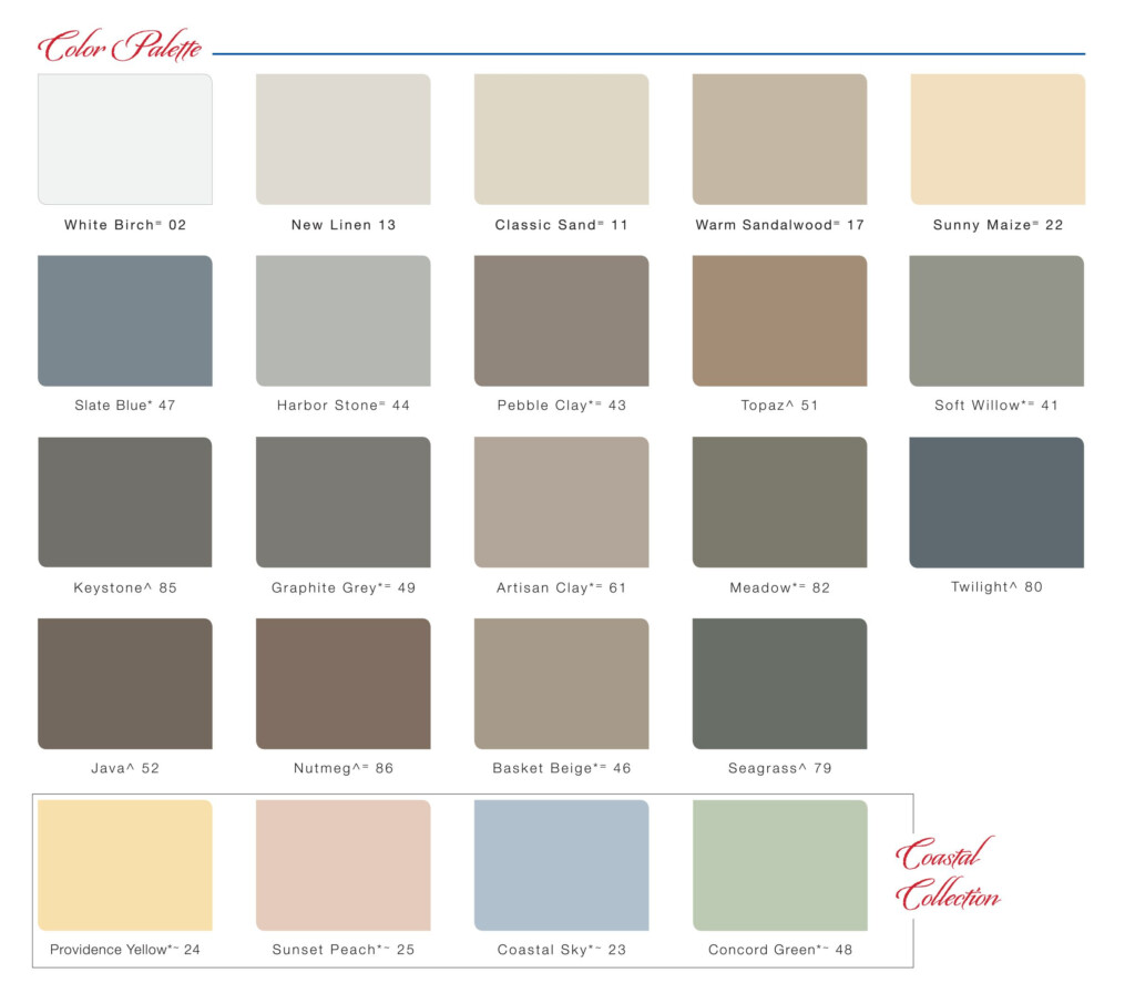 Certainteed Siding Color Chart Shades Of Gray Beige And White Paint