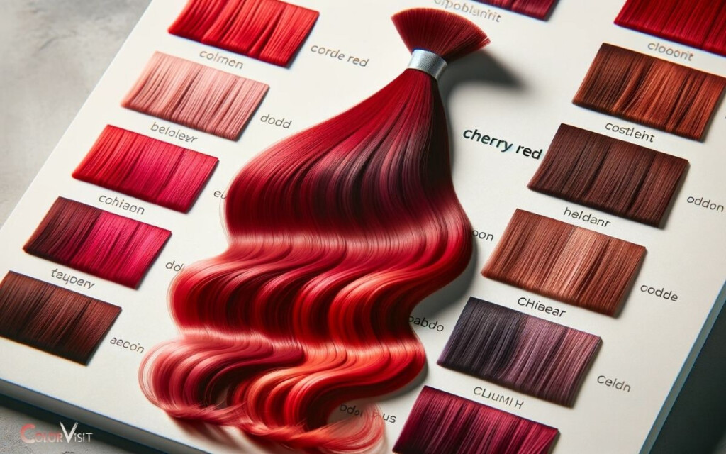 Cherry Red Hair Color Chart Variety Of Vibrant 
