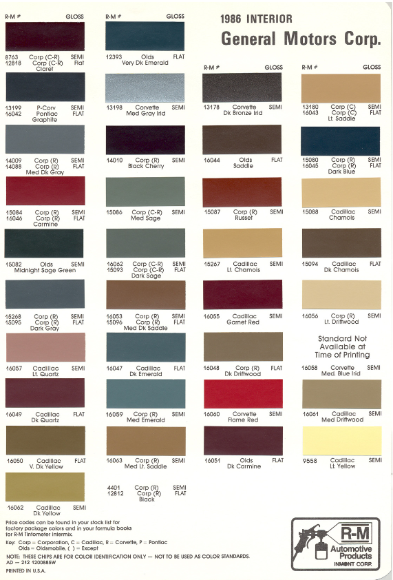 Chevy Interior Color Code Psoriasisguru