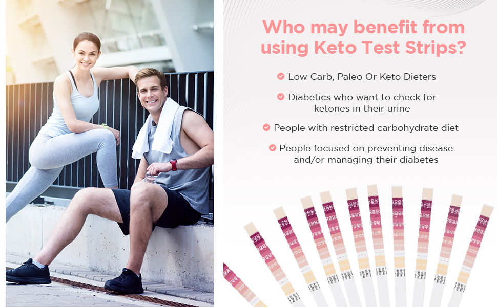 Chroma Keto Ketone Testing Strips Accurate Urinalysis For Ketosis 