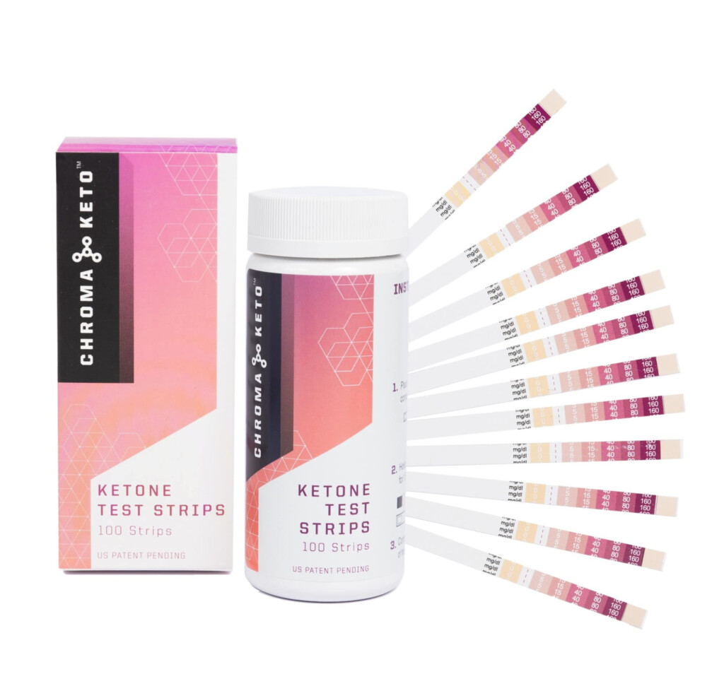 Chroma Keto Ketone Testing Strips Accurate Urinalysis For Ketosis 