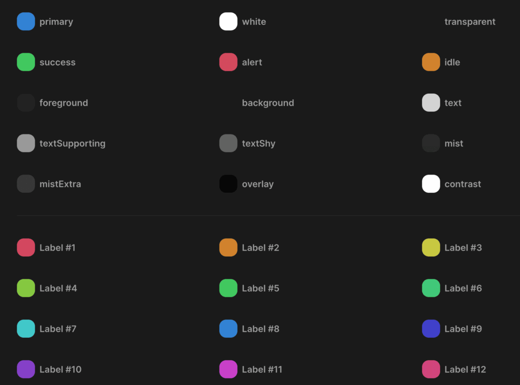Cigarette lectrode Queue Color Palette For Light And Dark Mode Des 