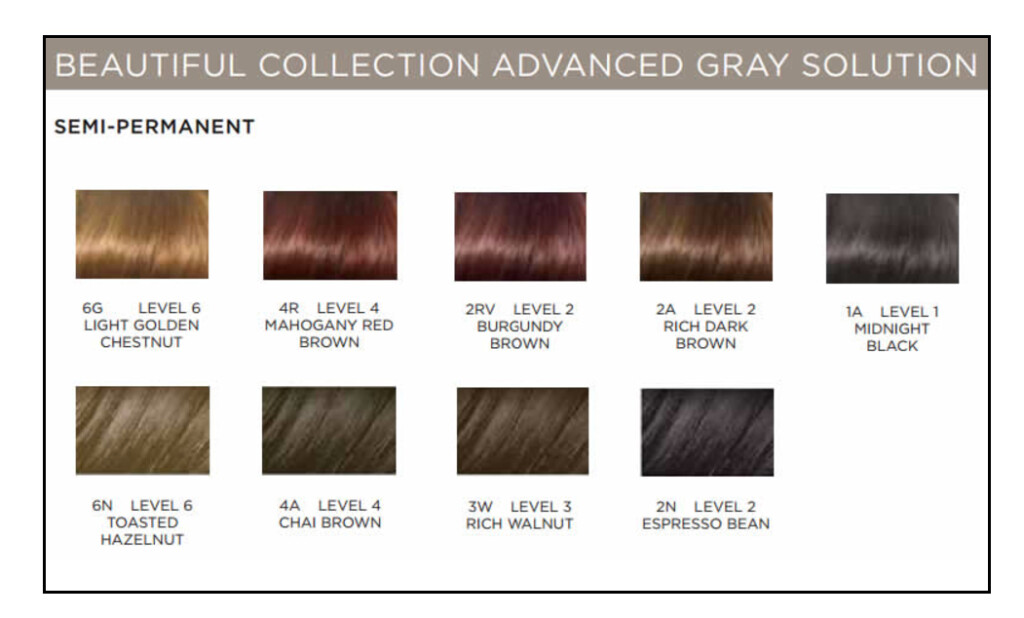 Clairol Beautiful Collection Advanced Gray Solution Semi Permanent Hair 