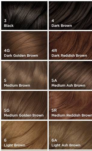 Clairol Nice And Easy Color Chart