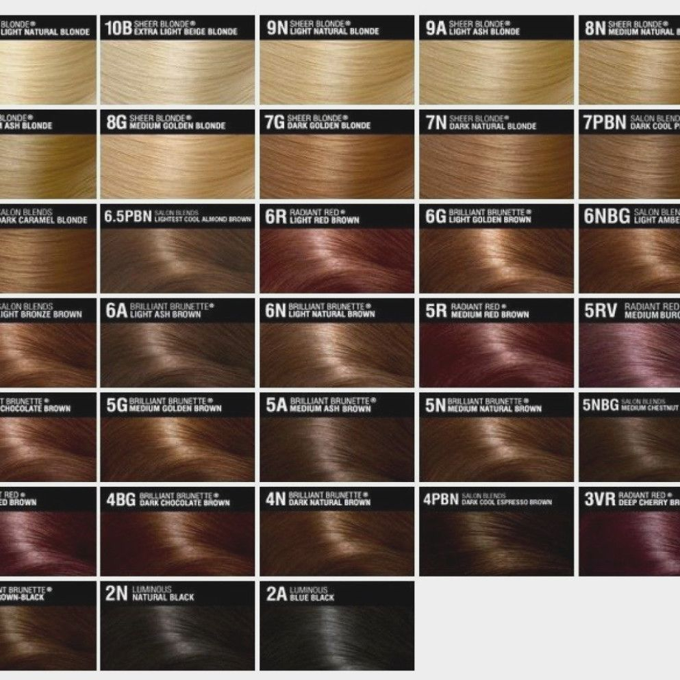Clairol Professional Color Chart Clairol Semi Permanent Hair Color Chart