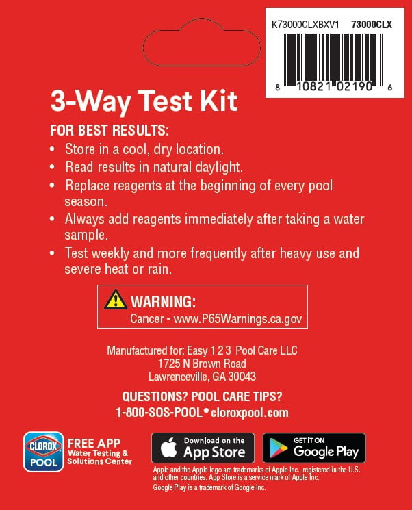 Clorox Pool Spa 3 Way Test Kit