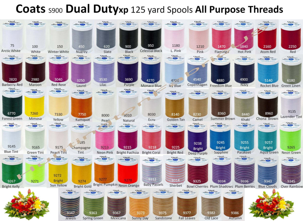 Coats And Clark Thread Color Chart Vrogue co