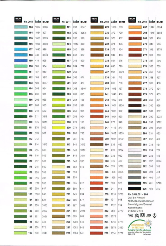Coats Sylko Thread Color Chart Photos And Vectors
