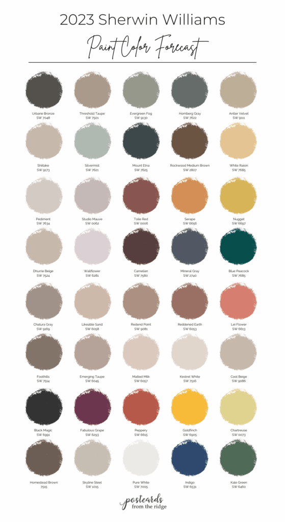 Color Chart For Sherwin Williams Sherwin Williams Exterior Paint