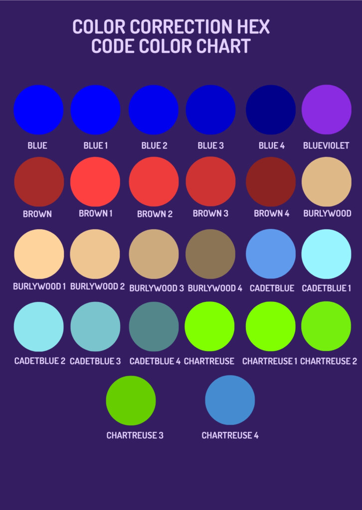 Color Chart Hex Codes Infoupdate