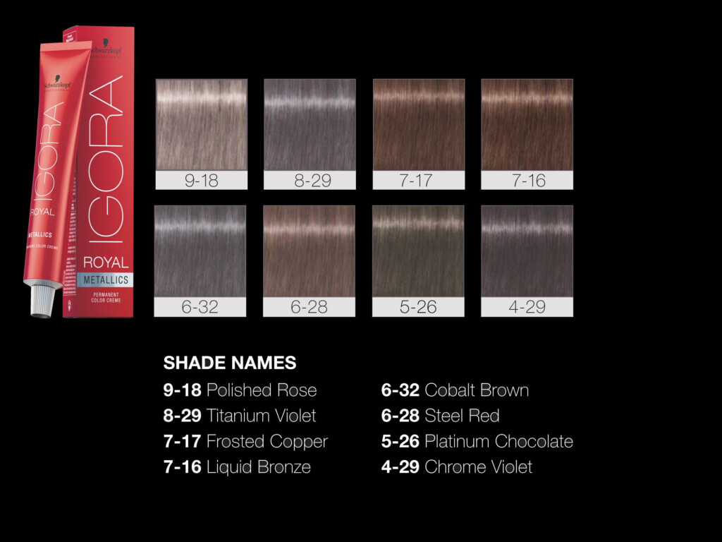 Color Chart Igora Royal Spectacular Breathtaking Splendid Chart 