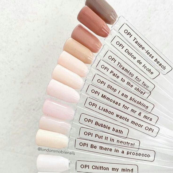 Color Chart Opi Dip Powder Swatches