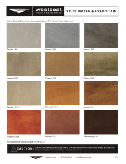 Color Charts Westcoat