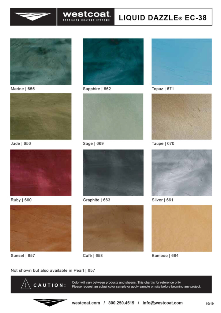 Color Charts Westcoat