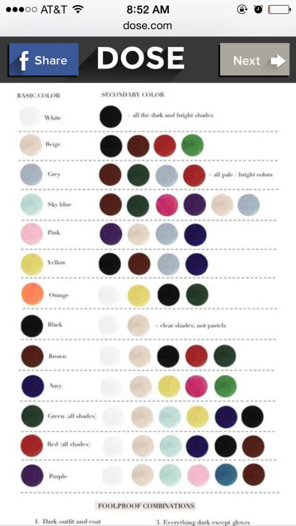 Color Matching Dress Clothes Formulae To Match Combination For Men 39 s Attire