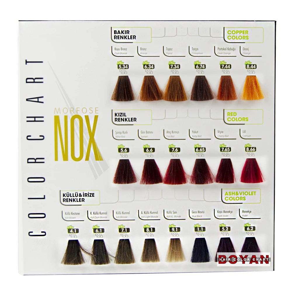 Color Mixing Chart For Hair Silky Hair Color Mixing Chart Swatch Book 