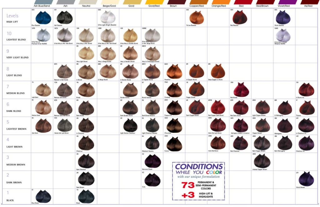 Color Mixture Hair Color Mixing Chart