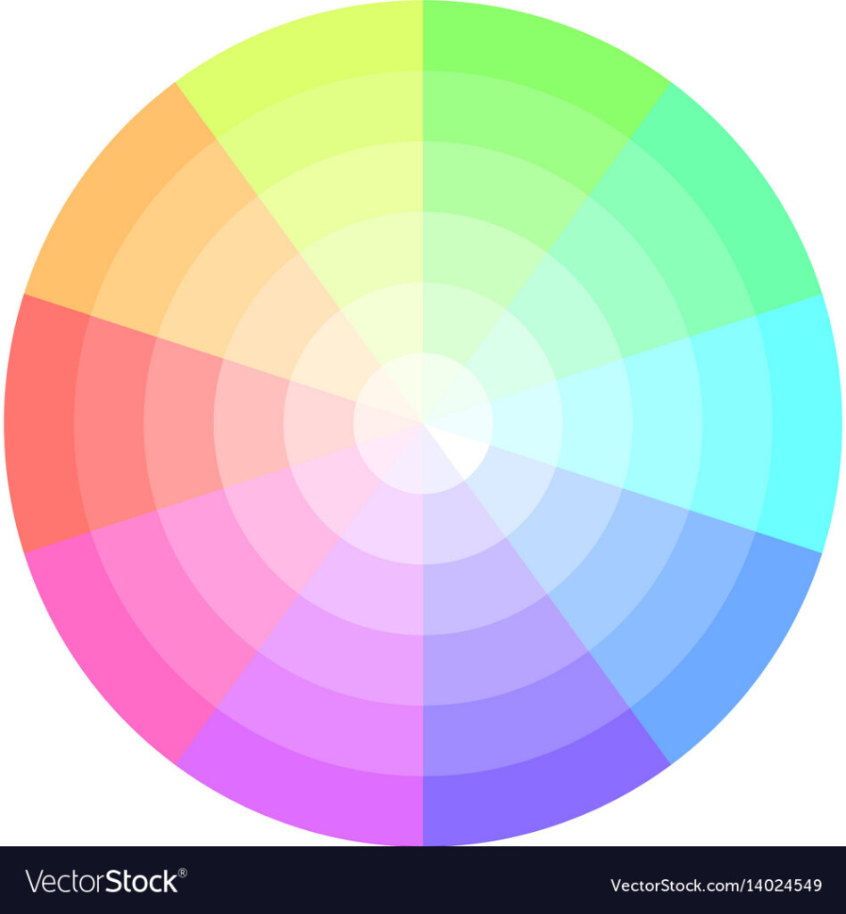 Color Palette For Pie Chart Palette Pastel Colors Vector Pie Chart My 