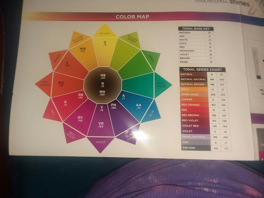 Color Wheel Hair Color Chart