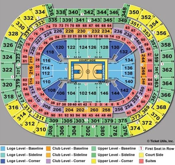 Colorado Avalanche Seating Chart Pepsi Center Arena Seating Chart
