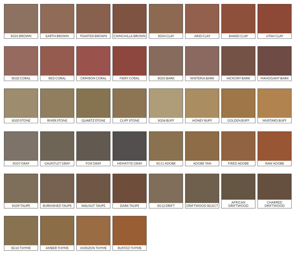 Colored Concrete Charts Waukesha