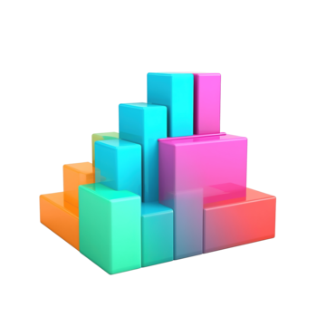 Colorful Bar Chart For Web PNG Transparent Images Free Download 