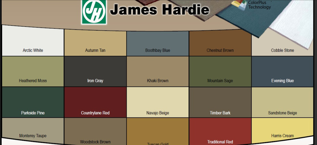 ColorScapes Painting Services Hardie Plank And T 111 Siding Colour Chart