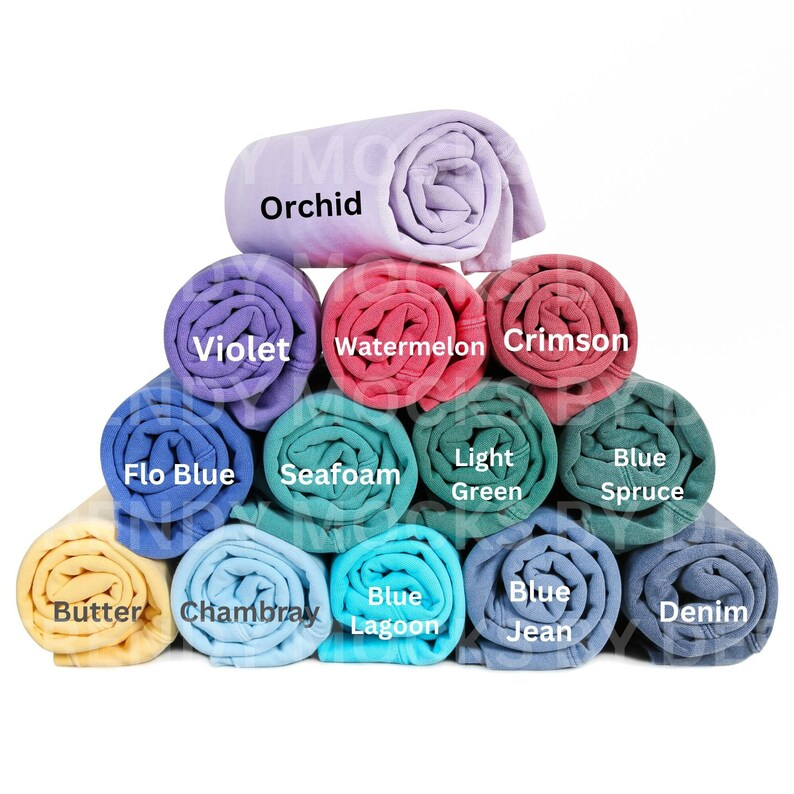 Comfort Colors 1566 Color Chart Etsy